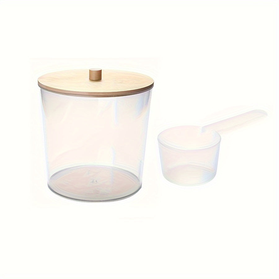 Bohemian Laundry Detergent Pod Organizer with Spoon for Powder and Liquid Storage