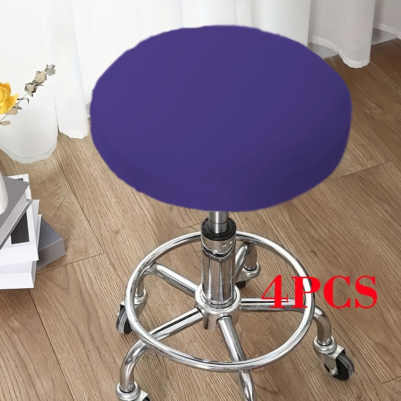 Комплект современной мебели из 4 предметов с чехлами из полиэстера на стулья, устойчивыми к пыли, долговечными