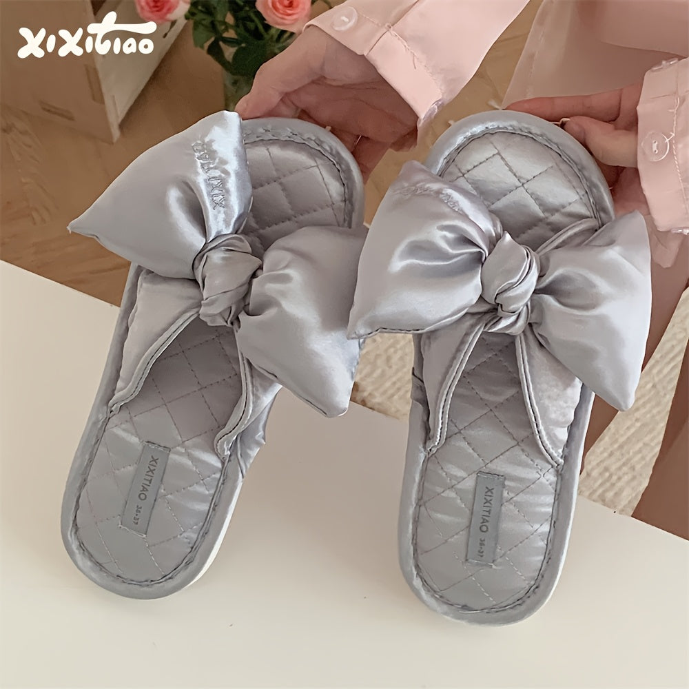 Women's Linen Slippers Non-Slip Indoor Floor Shoes All-Season Comfort
