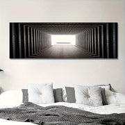 Turli xonalar uchun minimalist kanvas bosma - ramkasiz devor san'ati, bo'shliqni kengaytirish konsepti bilan.