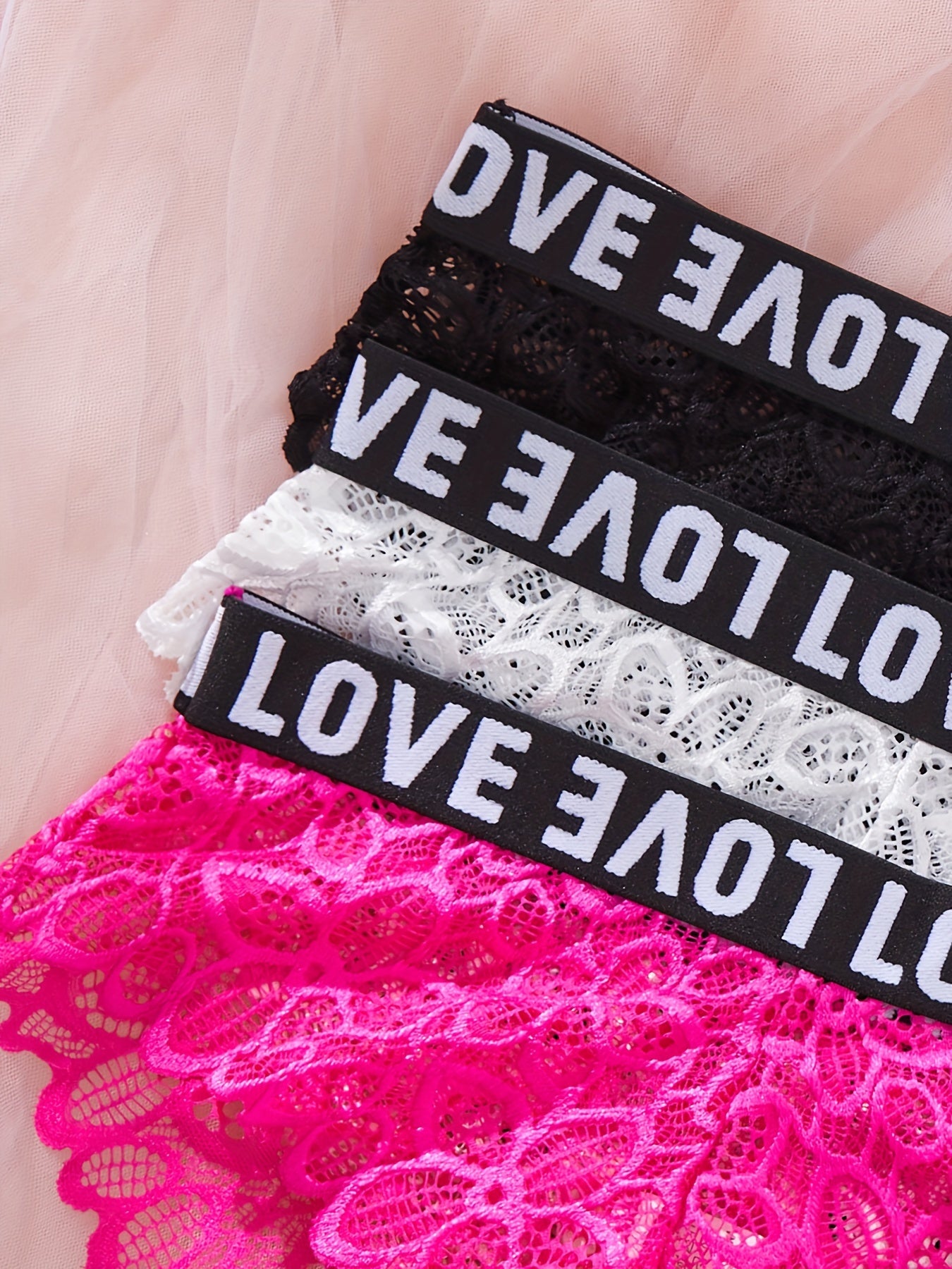 Lingerie Set with Lace and Sports Style, 6 Pieces, No Underwire