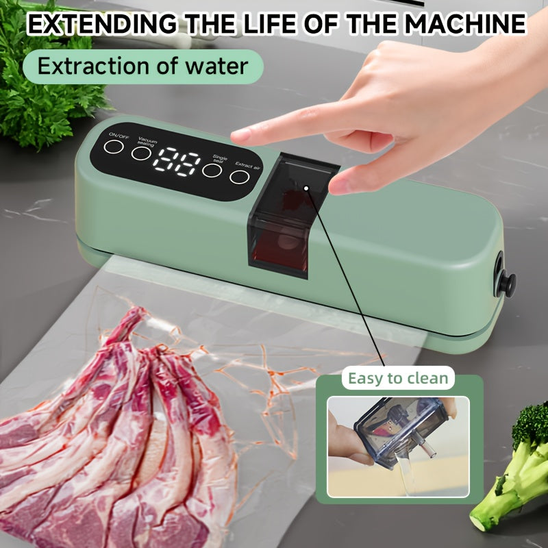 Portable USB vacuum sealing machine with multifunction food preservation for long-term storage