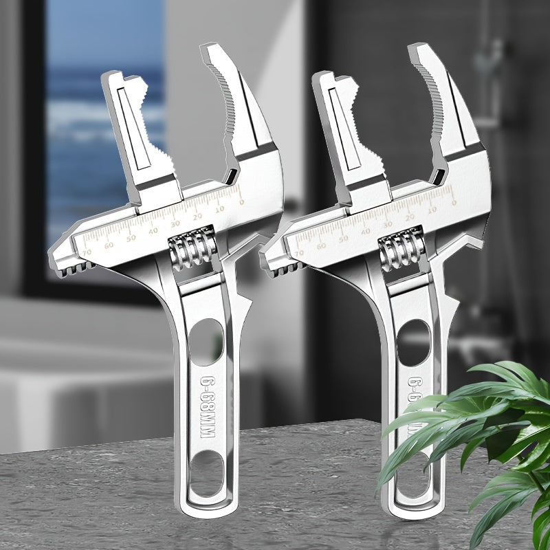 Adjustable Bathroom Wrench Sink Repair Multi-Function Metal Hand Tool Without Electricity