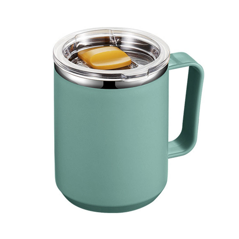 Colorful Insulated Coffee Mug with Handles Lids Double Wall Vacuum for Office Outdoor School