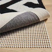 Beige PVC Non-Slip Rug Mat for Bedroom Living Room Kitchen Bathroom Indoor Use