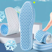 Unisex Summer Gel Insoles Barefoot Shoe Inserts Moisture-Wicking 2 Pairs
