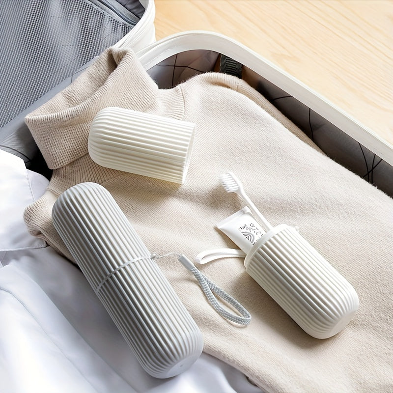 Travel Toothbrush Case with Gargle Cup, Portable, Multifunctional Storage Box