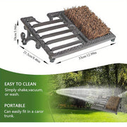 Vintage Cast Iron Shoe Scraper with Brush Heavy Duty Boot Cleaner Outdoor