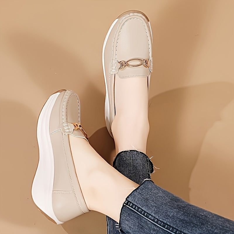 Women's Casual Slip-On Shoes Thick-Soled Breathable Anti-Slip Durable Outsole