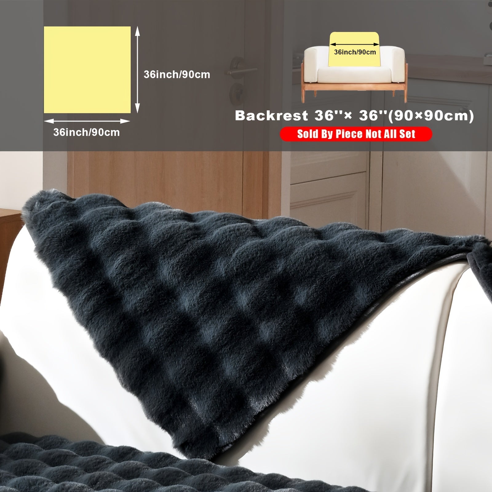 Накидка на диван из флиса для 2-4 местных диванов в 8 цветах, моющаяся в машине, дружелюбная к питомцам, современный дизайн