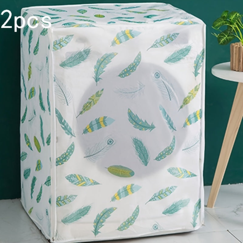 Semi-Transparent Waterproof Sun-Protective Washing Machine Cover for Front Loaders