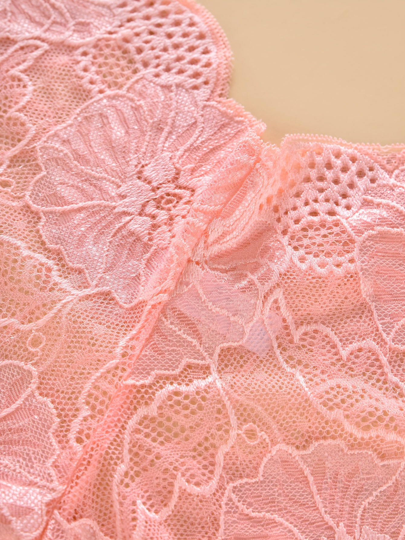 Plus Size Women's Lace Panties Mesh Seamless Breathable Floral Print