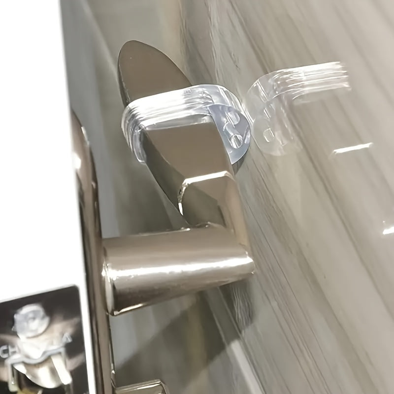 Silicone Door Stopper Set for Bathroom and Toilet Wall Protection Without Drilling