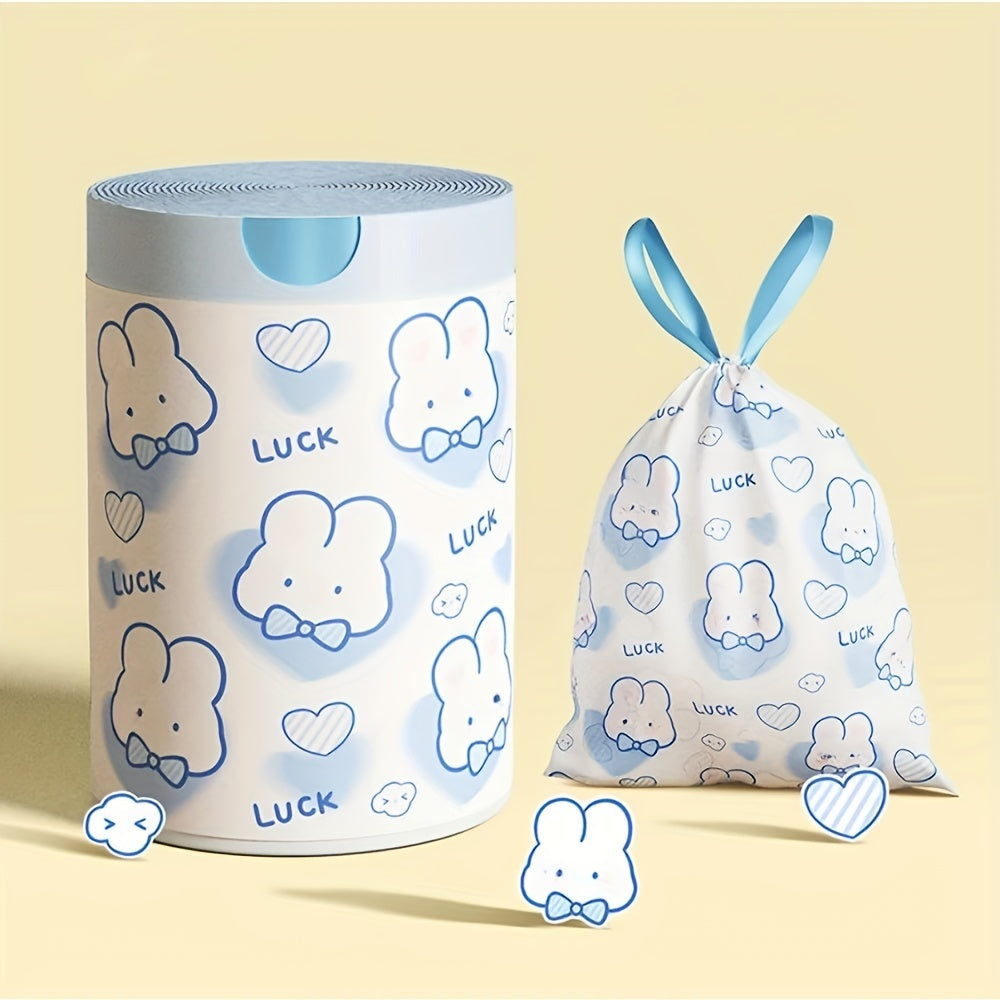 Multfilm chizilgan chiziqli axlat sumkalar 44.96x29.97cm, Uy, oshxona, hammom uchun plastik chiqindi sumkalar