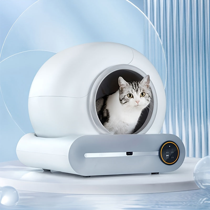 Automatic Self-Cleaning Cat Litter Box Wi-Fi Odor Control Large Capacity European Plug