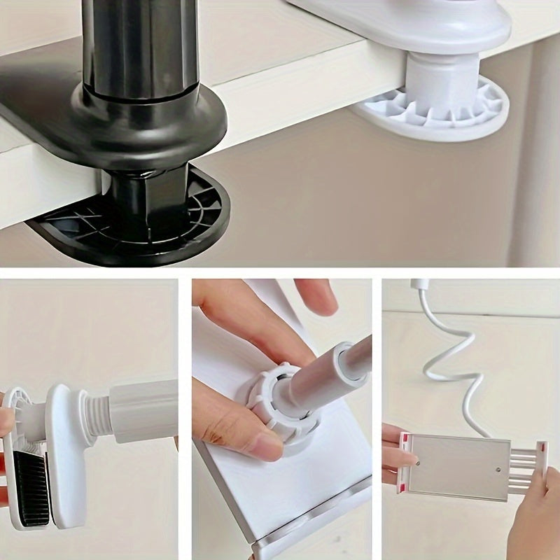 Кронштейн для планшета и телефона с вращением на 360° и спиральной базой