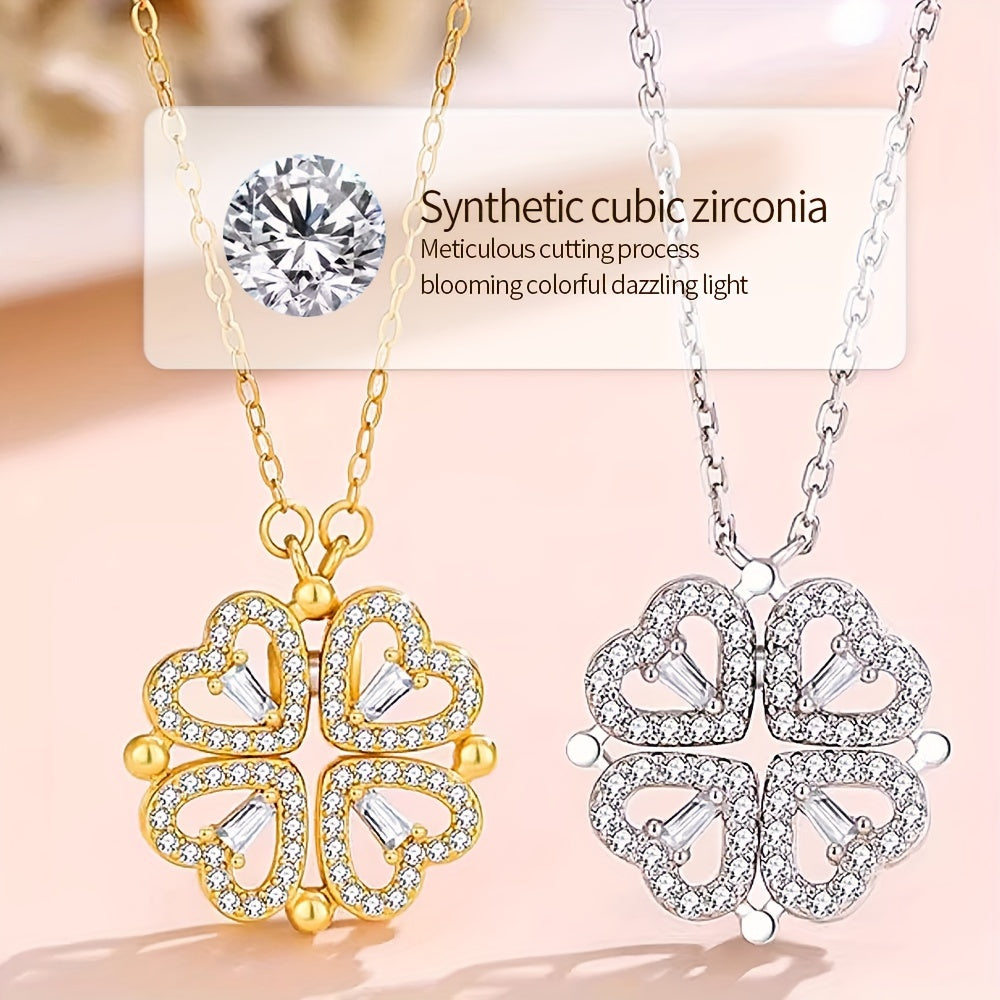 Zamonaviy yurak shaklidagi zirkonli marjon, yuqori sifatli titan po'latidan yasalgan kalta zanjir, har kuni kiyish va sovg'a berish uchun mos, 14-fevral va har qanday tadbir uchun mukammal.