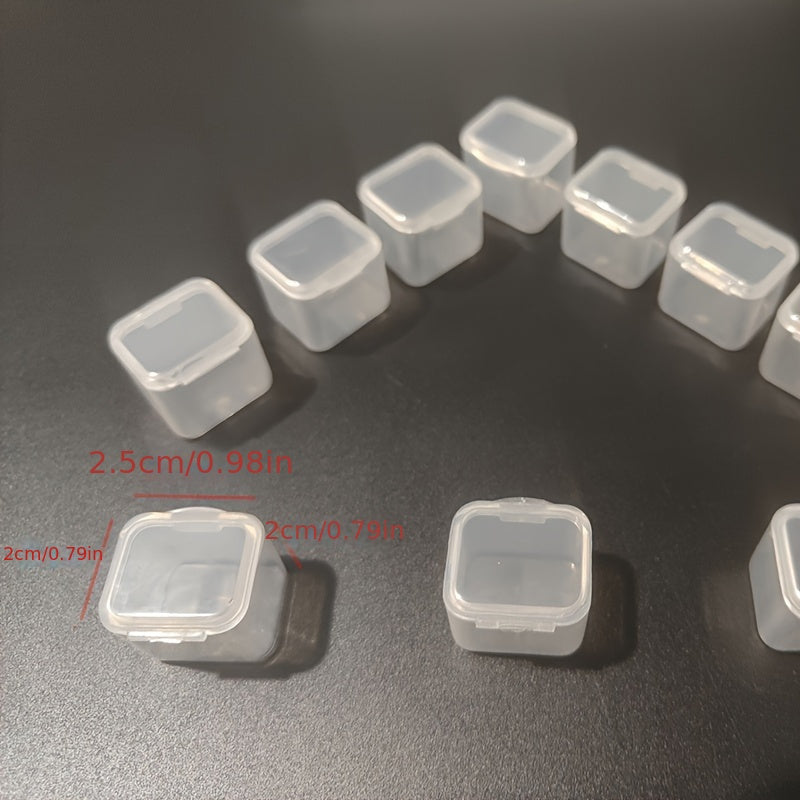 Organizador de joyas de plástico con cierre de clic y bandeja desmontable para almacenamiento de anillos y cuentas