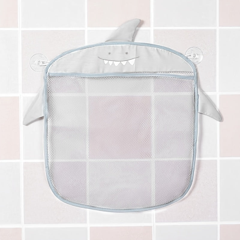 Mesh Storage Bag with Suction Cups for Bathroom Cartoon Animal Shapes for Shower and Bath