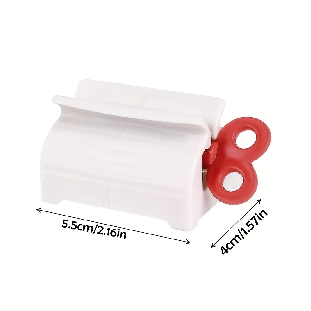 Red Toothpaste Squeezer Dispenser Automatic Bathroom Accessory