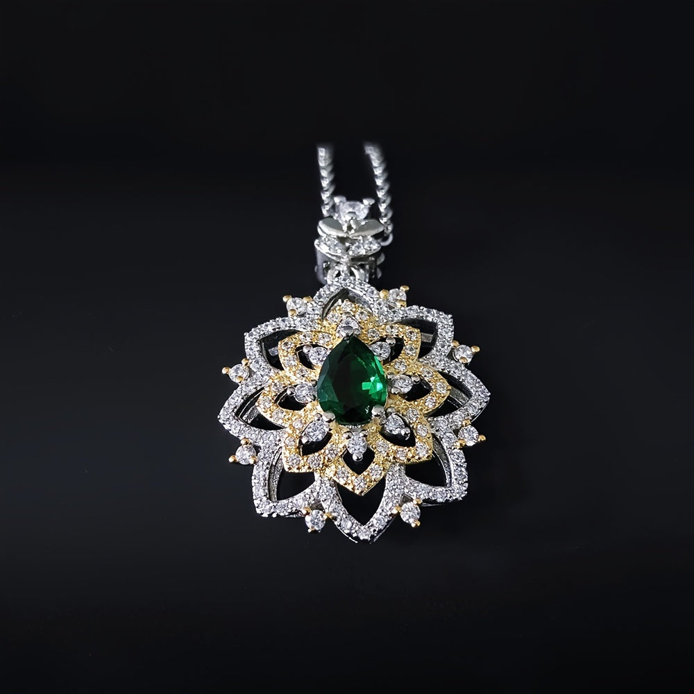 Ayollar uchun mo'ljallangan ajoyib yuqori sifatli zirkoni pendant marjon - to'y, nikoh, yubiley va maxsus tadbirlar uchun ideal