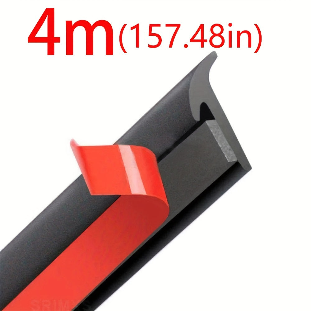 Car Windshield Seal Strip Rubber Weatherproof Draft Guard T-Type Edge Sealing