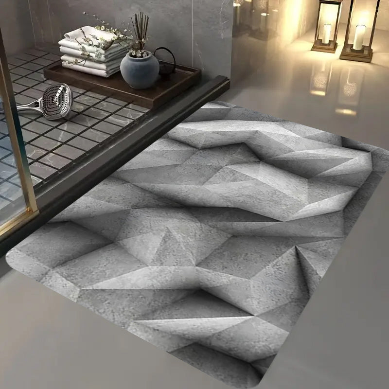 3D Aqlidil O'yinli Qoplama Qattiqlikka qarshi, anti-charchash, oshxona uchun kirish, mehmonxona va yashash xonasi uchun mato