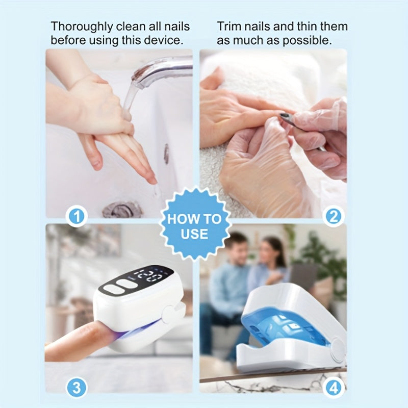 Portativ USB orqali zaryadlanadigan tirnoq parvarishlash qurilmasi, raqamli displey bilan, erkaklar va ayollar uchun mos. Sayohat uchun ideal, litiy polimer batareyasi bilan quvvatlanadi.