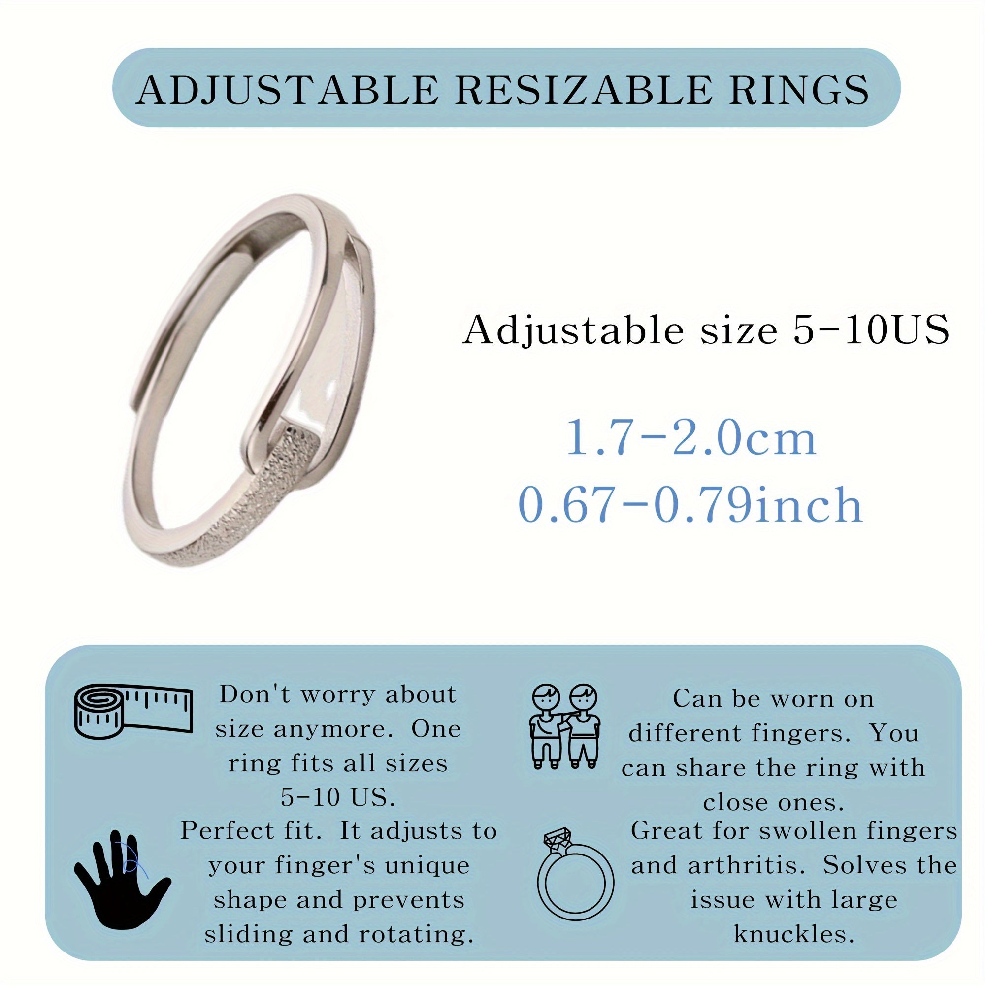 Ayollar uchun moslashuvchan Sterling kumush uzuk, vintage ilhomlangan zargarlik buyumlari