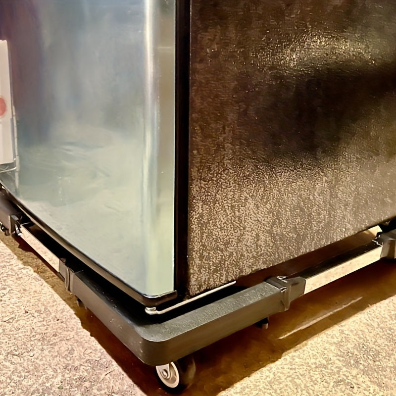 Universal Adjustable Appliance Dolly with Telescopic Support Stand Rubber Wheels Non-Slip Moving Base