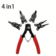 Multi-Function Circlip Pliers Set with Removable Heads for Hand Tools