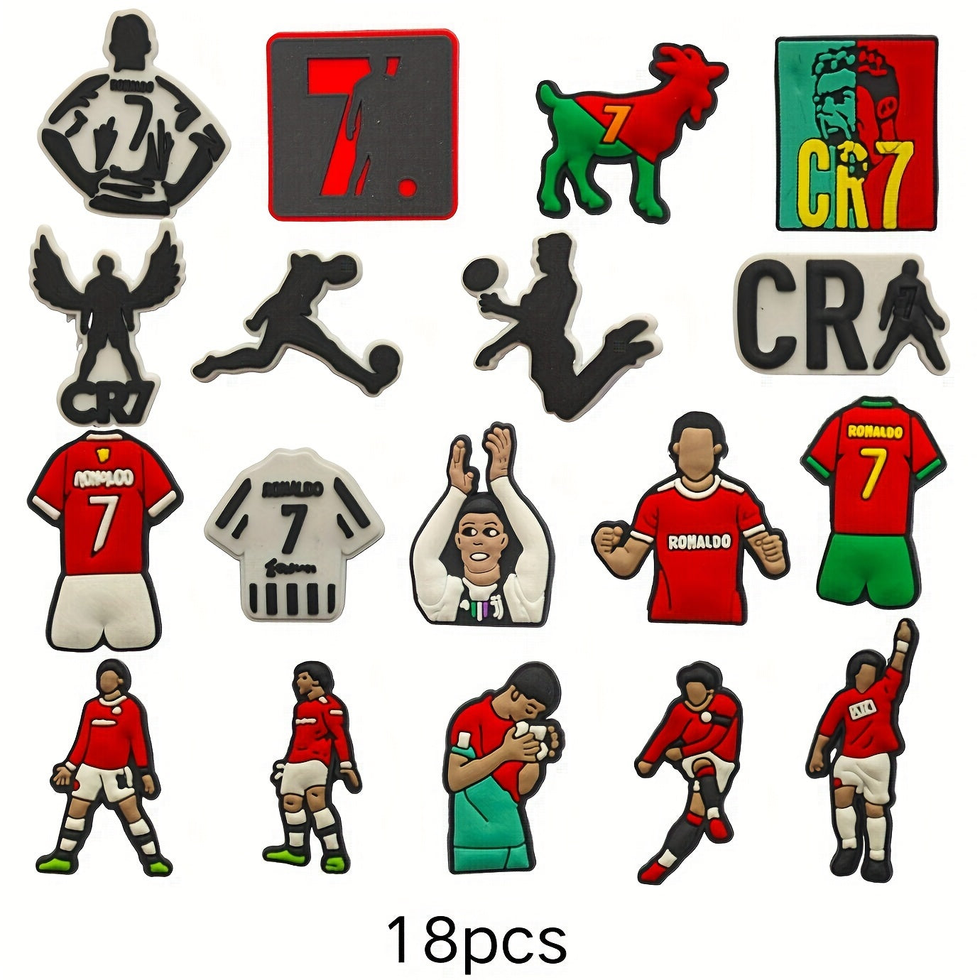 Kids Adults Summer Shoe Charms for Clogs Decorative Accessories Pack of 8/18