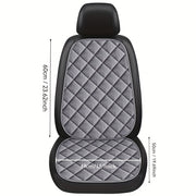 Black Plush Car Seat Cushion Front Seat Warm Comfortable All-Season