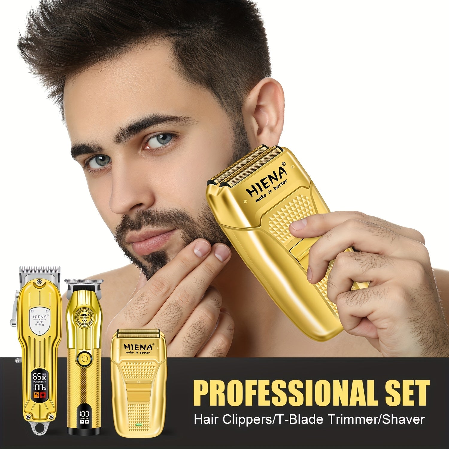 4 шт. профессиональный барберский набор USB-заряжаемый электробритва триммер борода геймер носовой триммер