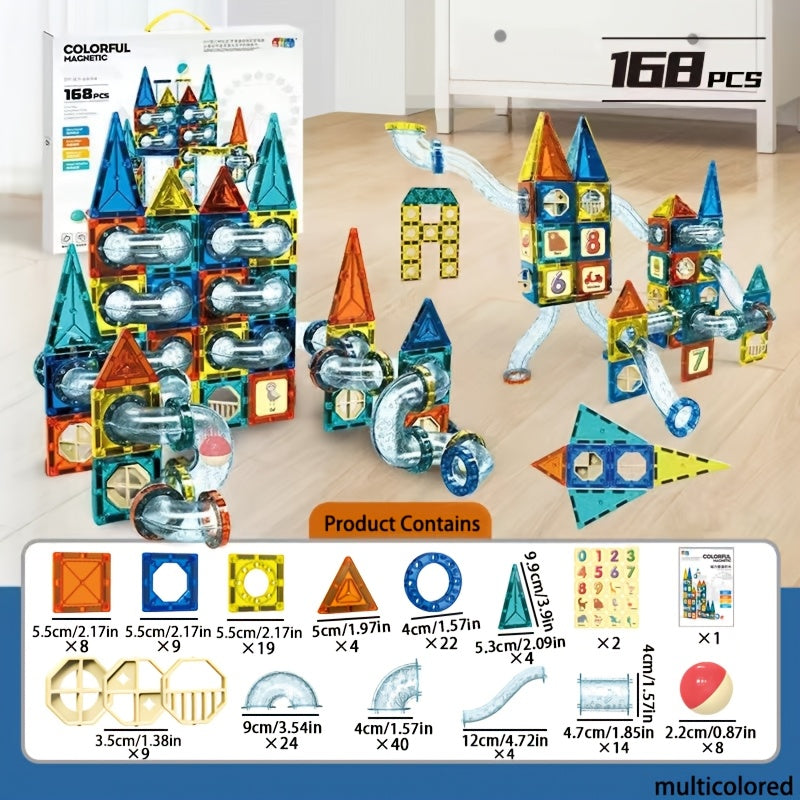 Mini Marble Track Set for Kids 3-8 Magnetic Building Blocks STEM Educational Toy