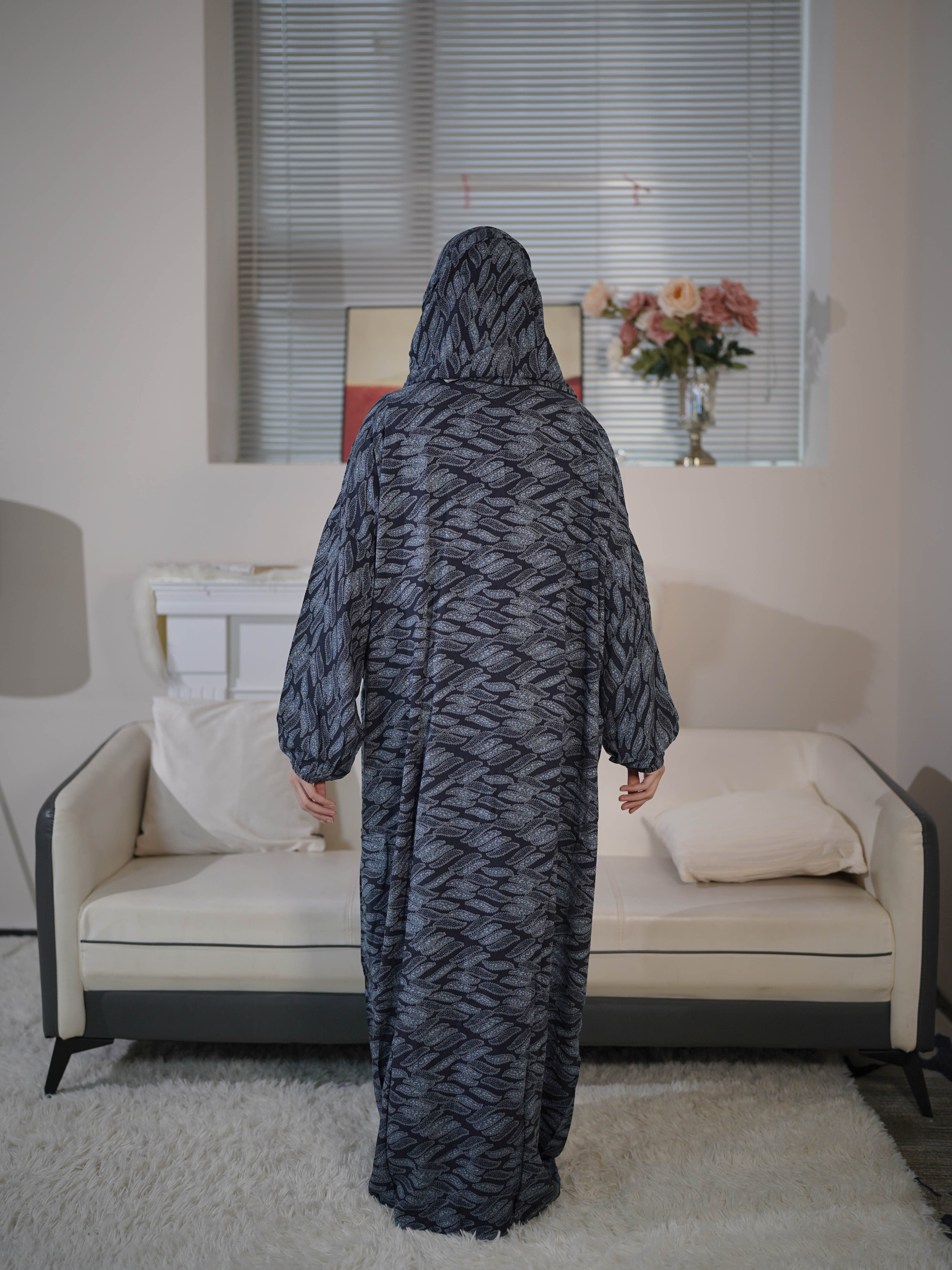 Plus Size Modest Maxi Dress Long Sleeve Hijab Women’s Clothing