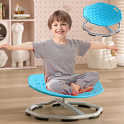 Children's Swivel Chair for Kids Boys Blue and Gray Body Coordination Non-Slip Metal Base