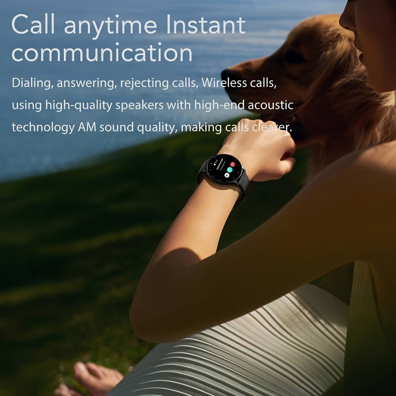 Smartwatch for Android and iPhone Fitness Tracker for Men and Women Silicone Strap