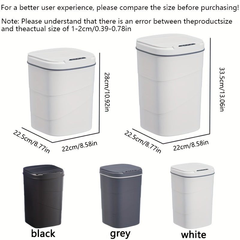13L/17L Intelligent Induction Trash Can for Kitchen Bathroom Living Room