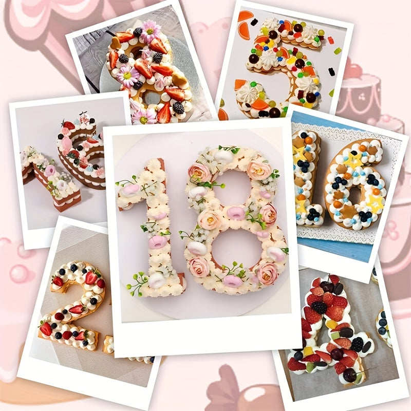 Silicone Cake Mold for 3D Large Cakes Numbers 0-9 for Birthdays Weddings