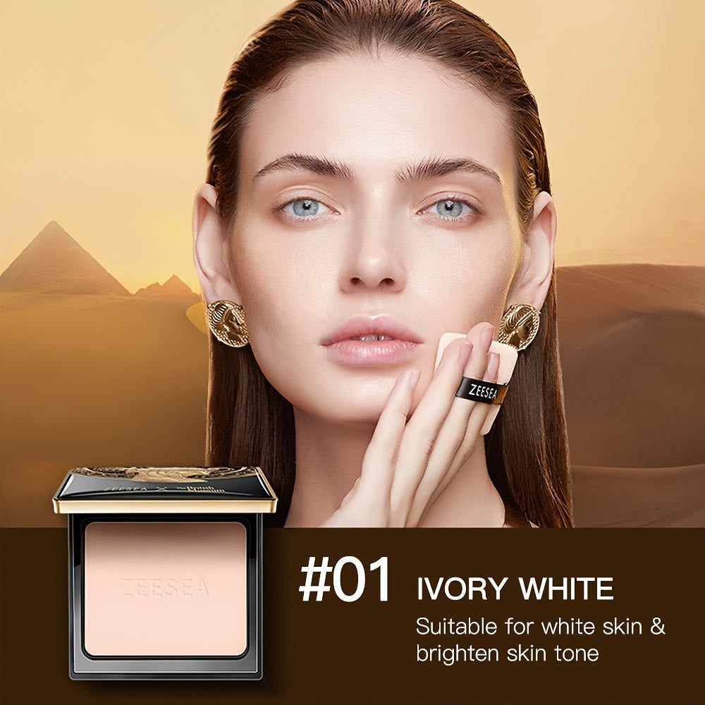 Pressed Powder for All Skin Types Long-Lasting Oil Control Brightening Matte Finish