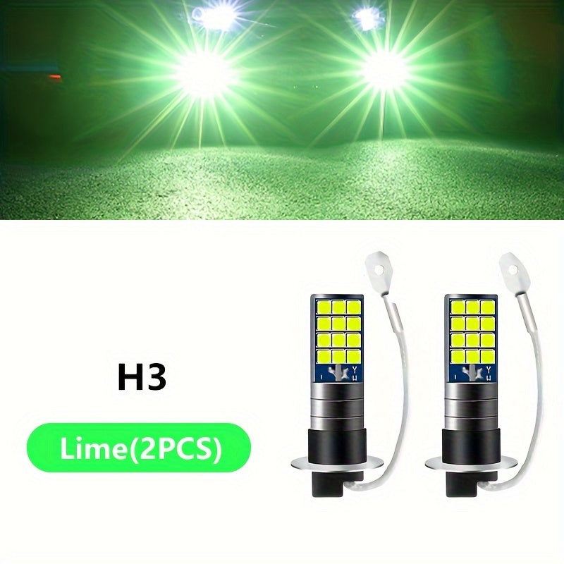 Car LED Fog Light Bulb 6000K White Ice Blue Yellow White 2 Pack
