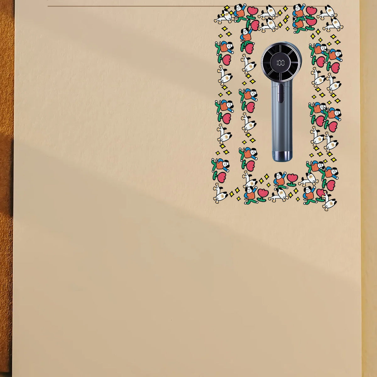 Adjustable Handheld Fan for RV Bathroom Cooling Rechargeable USB Powered