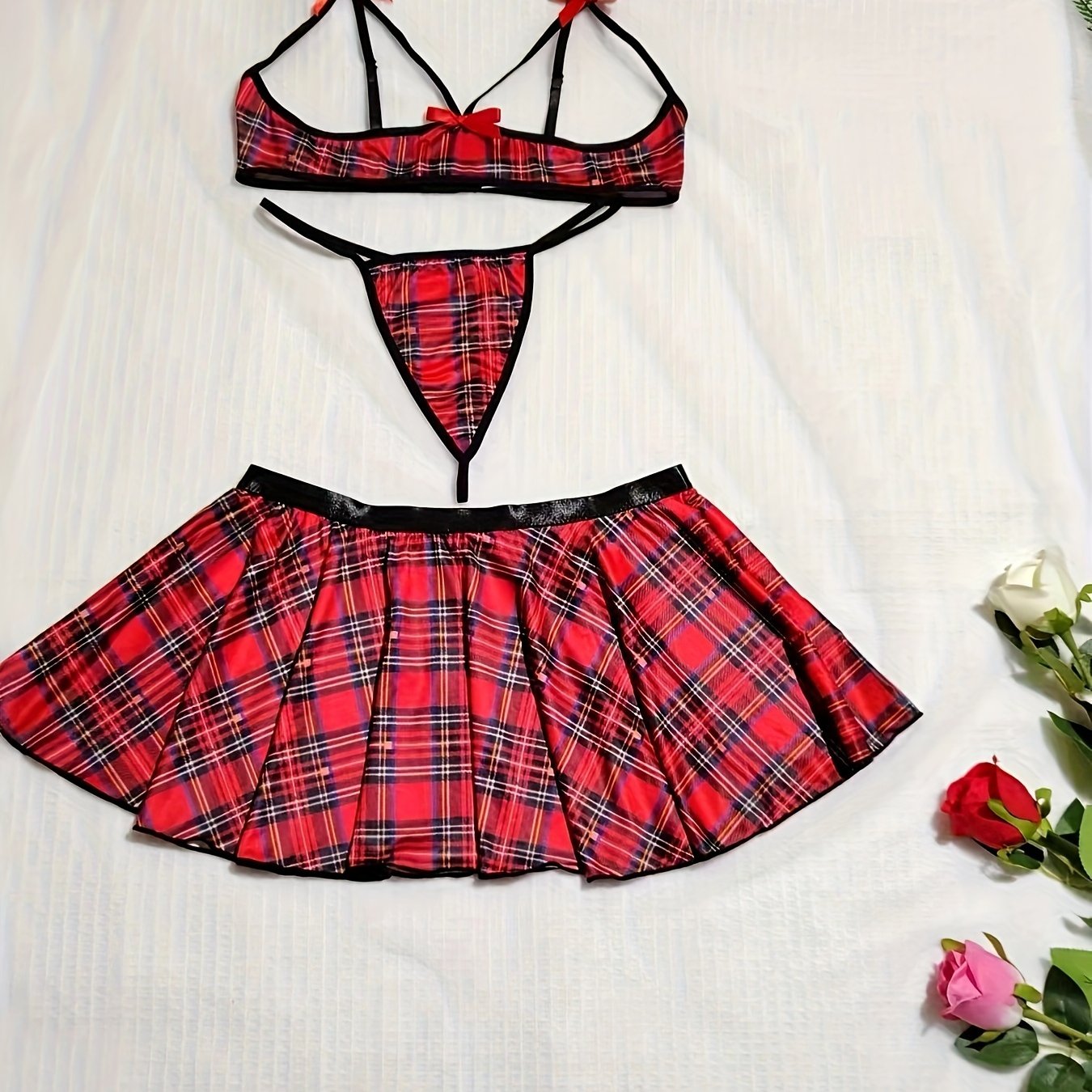 Women's Seductive Lace Lingerie Set with Adjustable Straps