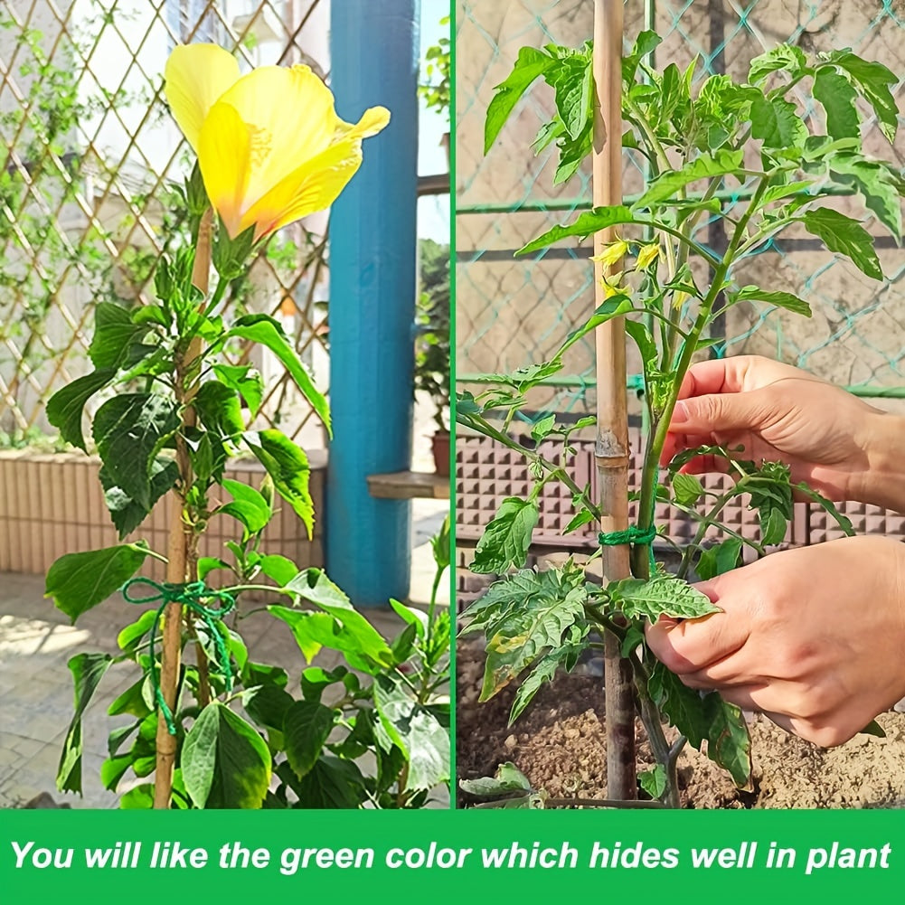 Cuerda de yute natural para jardín, 2 rollos, 99.97 m, marrón, para jardinería, manualidades, embalaje