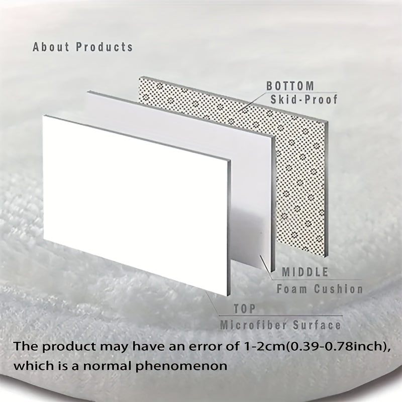 Small Daisies in the Rain Bathroom Carpet Thick Soft Kitchen Living Bedroom Floor Mat Machine Washable