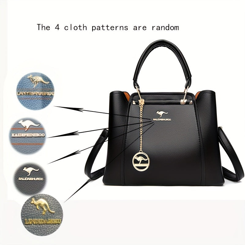Women's Casual Tote Bag with Zipper Closure Polyester Lining 2025