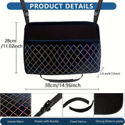 Ayollar uchun avtomobil o'rindigi tashkilotchisi, yumshoq materialli saqlash sumkasi, old va orqa o'rindiqlar uchun