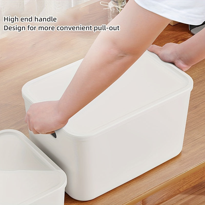 Large Capacity Plastic Storage Bins Set for Kitchen Closet Organization