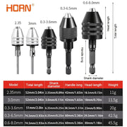 Mini Keyless Drill Chuck 0.3-8mm Self-Tighten Electric Drill Bits Adapter